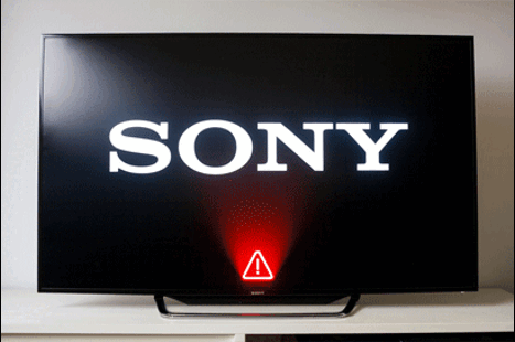 Blikajúca červená kontrolka na televízore Sony